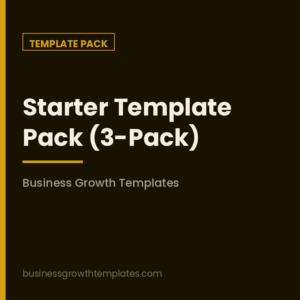 BGT Starter Template Pack (3-Pack)