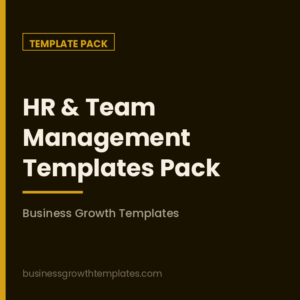BGT HR & Team Management Templates Pack