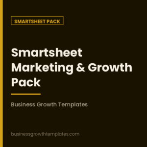 BGT Smartsheet Marketing & Growth Pack