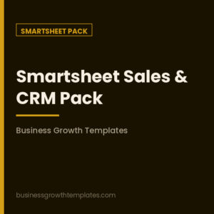 BGT Smartsheet Sales & CRM Pack