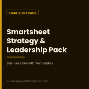 BGT Smartsheet Strategy & Leadership Pack