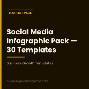 Social Media Infographic Pack — 30 Templates