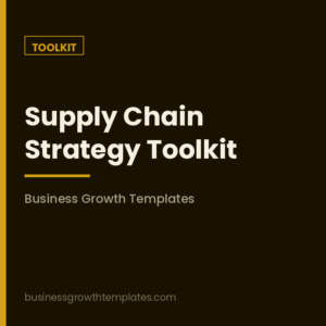 Supply Chain Strategy Toolkit (#7)