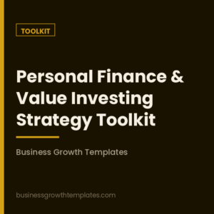 Personal Finance & Value Investing Strategy Toolkit (#13)