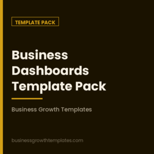 Business Dashboards Template Pack