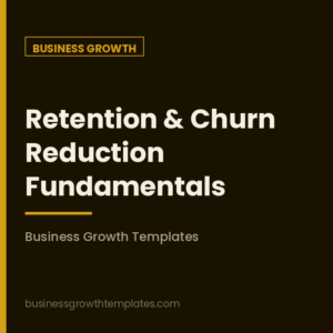 Retention & Churn Reduction Fundamentals
