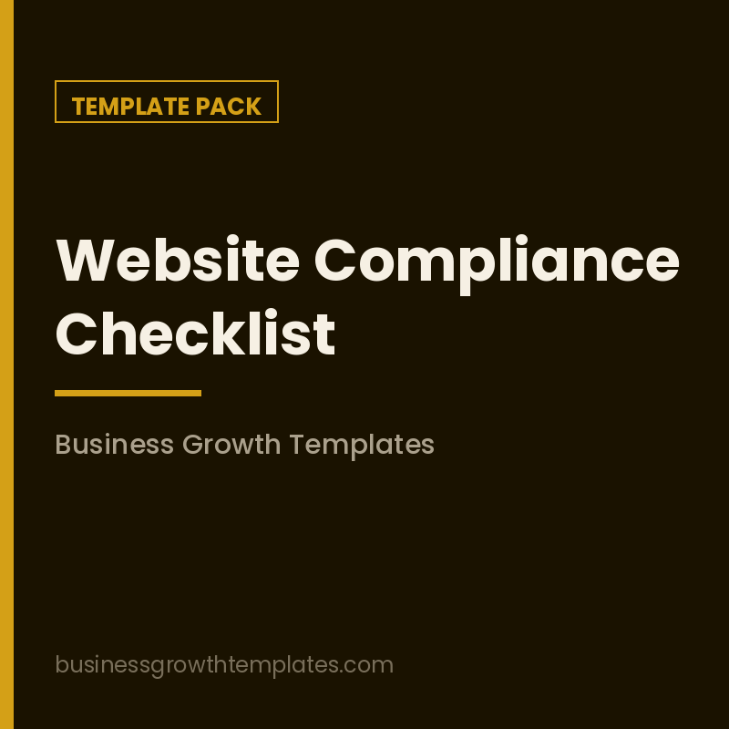 Website Compliance Checklist