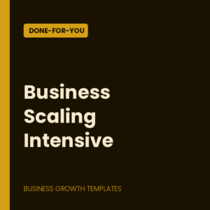Business Scaling Intensive