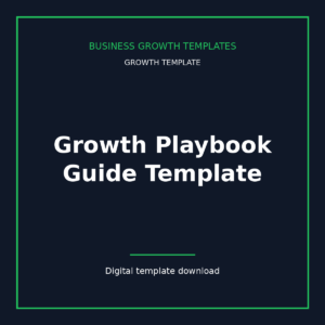Growth Playbook Guide Template