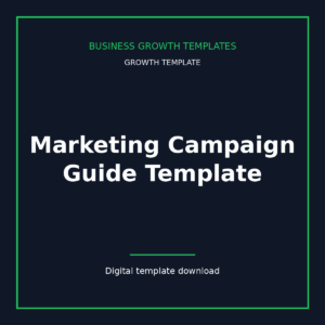 Marketing Campaign Guide Template