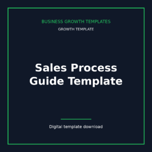 Sales Process Guide Template
