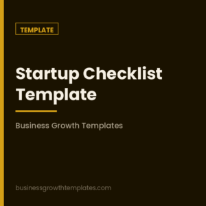 Startup Checklist Template