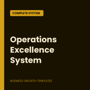 Operations Excellence System